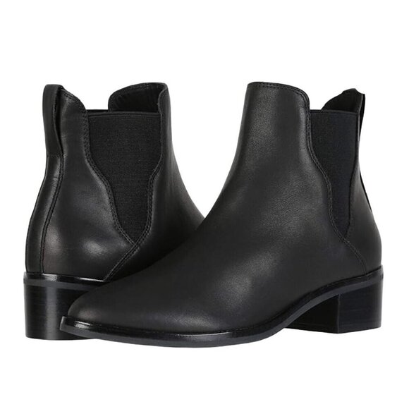 Soludos Marfa Black Leather Chelsea Ankle Bootie Size 5 NWOB - Picture 4 of 12
